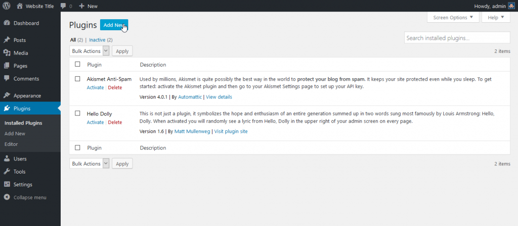 Step by step guide on how to Install WooCommerce in WordPress website.