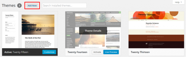 Step by step guide on How to upload a theme in WordPress